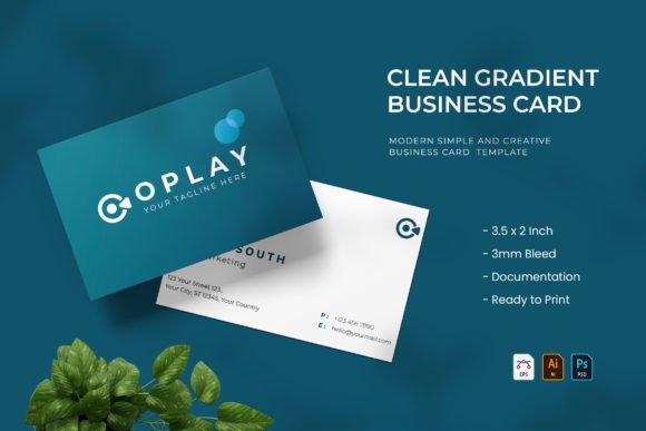 Clean Gradient - Business Card: A Practical Evaluation of Modern Identity Design
