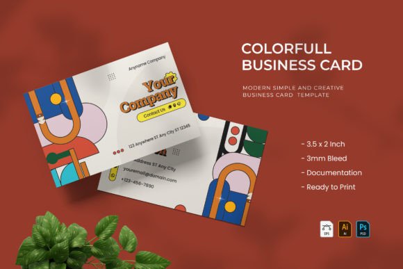 Colorfull - Business Card: A Modern Design Asset for Brand Identity