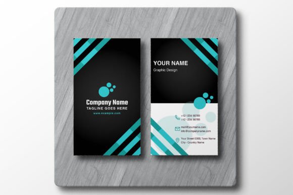 Creative Vertical Clean Business Card