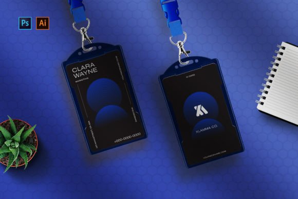 Elevating Professional Identity with the Bluradd - ID Card Template
