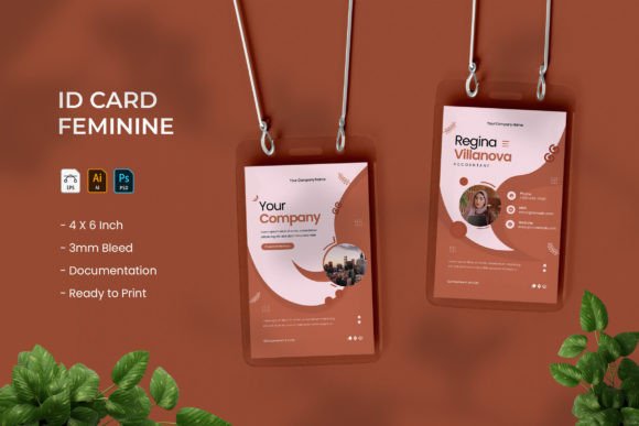 Elevating Professional Presence with the Feminine - ID Card Design