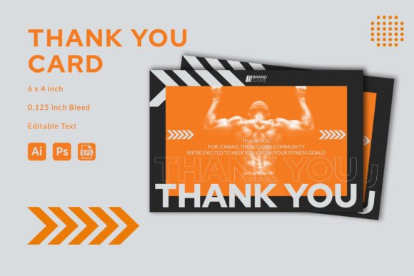 Gym Center - Thank You Card: A Professional Solution for Fitness Business Growth