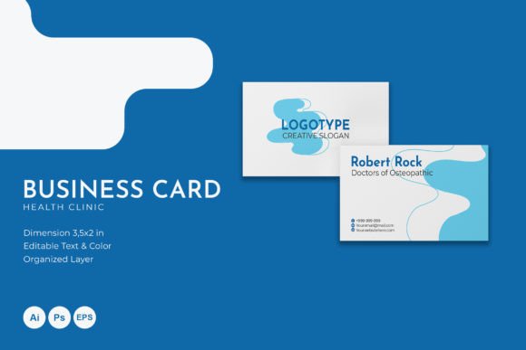 Health Clinic - Business Card: A Modern Concept for Fresh Designs