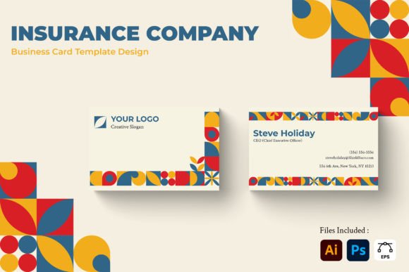 Insurance Company Business Card Design