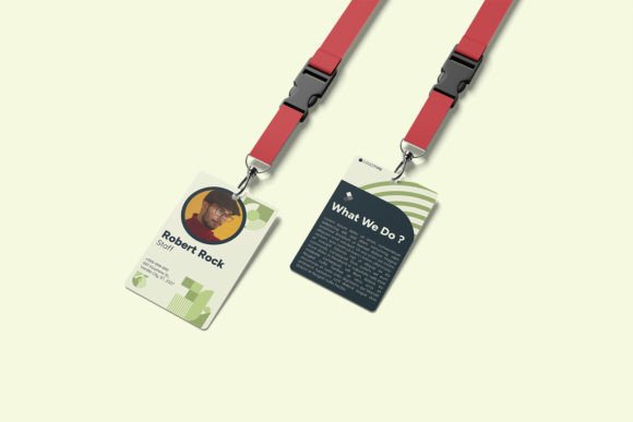 Sustainable Water Bottle Id Card: Modern Business Identity