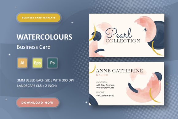 Watercolours - Business Card: A Professional Touch for Creative Minds